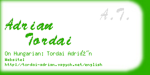 adrian tordai business card